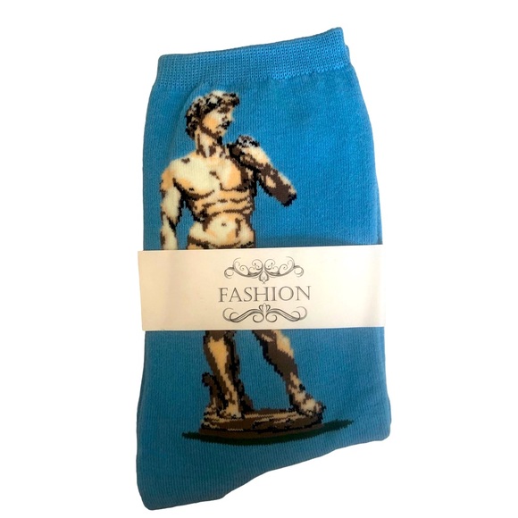 Statue of David Michelangelo Florence Italy Women’s Socks 6-9 - Picture 1 of 4